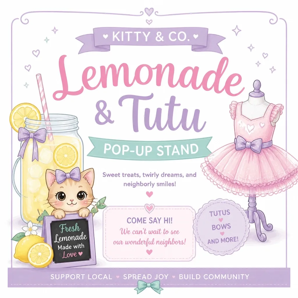 Lemonade Pop-Up invitation design